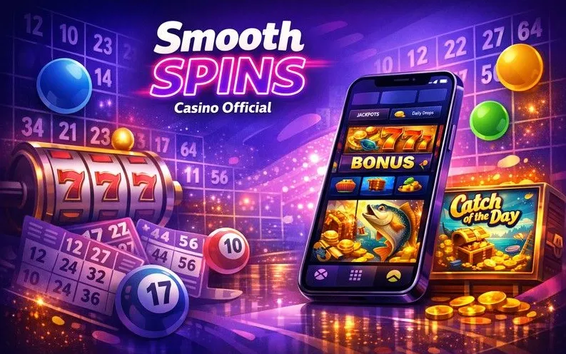 Smooth Spins mobile casino app hero banner