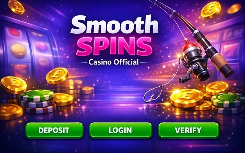 Smooth Spins Casino homepage hero banner