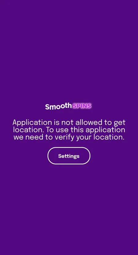 Smooth Spins app location permission prompt on Android